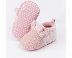 Steppies - Babyslofjes met Antislip - Roze - 0-3 maanden - Maat 15-16