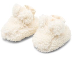 Teddy slofjes - Wit - Newborn Naturals-Maat 2