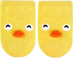 1 Paar Baby Zomersokjes Eendjes | Sokjes Katoen 0-3 Maanden