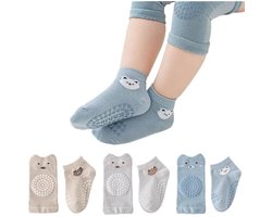 3 paar kniebeschermers en sokken, 4 baby kniebeschermers voetjes + 4 baby sokjes voetjes, geschikt voor kinderen van 0-1 jaar
