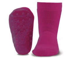 Antislip sokken effen donker fuchsia/paars-29/30