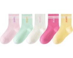 Antislipsokken voor kinderen - 5 paar ABS antislipsokken voor peuterjongens - Antislipsokken voor kinderen, maat M, geschikt voor jongens en meisjes van 3-5 jaar - Stijl A