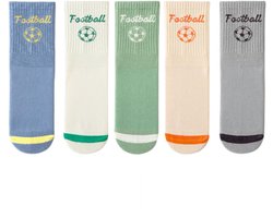 Antislipsokken voor kinderen - 5 paar ABS antislipsokken voor peuterjongens - Antislipsokken voor kinderen, maat M, geschikt voor jongens en meisjes van 3-5 jaar - Stijl C