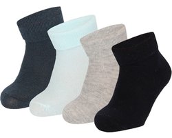 Apollo - Baby Sokken Katoen - Multi Blauw - 0/6M - Baby sokjes - Baby sokken