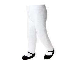 Baby meisje maillot leggings-maat 0-6 maanden-zwart-anti-slip zooltjes-katoen