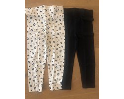 Baby - set van 2 meisjes leggings - maat 74/80