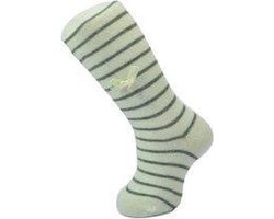 Babymaillot creme met grijs streepje en strikje - 86/92