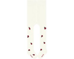 Babys Cute Ladybug dun gedessineerd katoen panty baby off-white - maat 2040