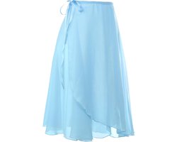 Balletrok voor dames, lange transparante dansrok, chiffon rokken met verstelbare tailleband, voor volwassen meisjes