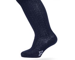 Bonnie Doon Baby Kabel Maillot Donker Blauw maat 56/62 - Meisjes - Kabel Patroon - Organic - Zacht Organisch Katoen - GOTS gecertificeerd - Gladde naden - Comfortabele Boord - Geen vervelende naden - Donkerblauw - Dark Blue - BP214902.111