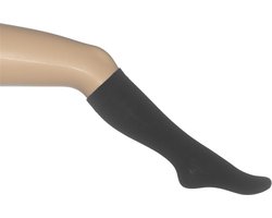 Bonnie Doon - Kinderen - Kniekousen - Cotton knee-high (2 paar) - Zwart - 31/34