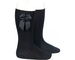 Cóndor Kniekous Met Grosgrain Strik | 2482/2| Zwart | 0-3 mnd | maat 000