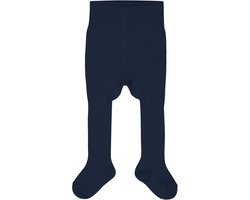 FALKE Cosy Rib dik eenkleurig katoen kasjmier panty baby blauw - maat 62-68