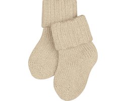 FALKE Flausch knuffelig zacht Katoen sokken Baby beige - Maat 80-92