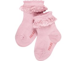 FALKE Romantic Lace duurzaam katoen babysokjes meisjes jongens roze - Maat 80-92
