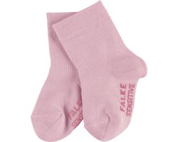 FALKE Sensitive comfort band duurzaam katoen babysokjes meisjes jongens roze - Maat 62-68