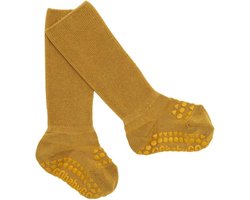 GobabyGo - Anti slipsokken bamboe- Geel - 17 tot 19