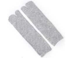 Hiden - Japanse Sokken - Tabi - Teen sokken - Unisex - Maat One size - Grijs