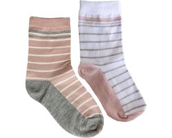 iN ControL multipack STRIPE socks - dusty pink/white