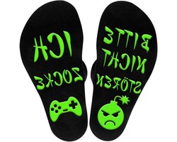 Inovra Plus - Grappige sokken met spreuk voor gamers - Cadeau kerst voor mannen - Game One size