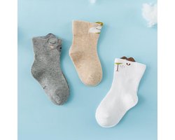 Jongens Sokken – Baby 2–6 Maanden – Grijze Beer