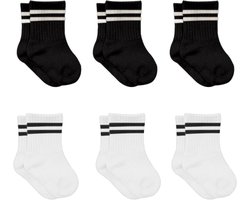 Katoenen babysokken voor pasgeborenen en jonge kinderen - Stoppersokken voor jongens en meisjes (0-3 jaar)