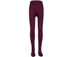 Kindermaillot effen Wijnrood/Bruin- 80/86