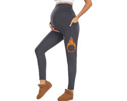 Leggings met zakken, hoge taille ondoorzichtige zwangerschapsbroeken voor zwangere vrouwen zwangerschapskleding