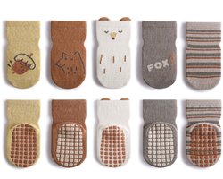 Lente antislip sokken baby antislip ABS sokken kinderen pasgeboren katoenen antislip sokken kruipsokken geschikt voor geboorte meisjes en jongens cadeau L
