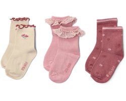 Little Dutch – 3-pack sokken biologisch katoen – Fairy Garden – maat 20/22