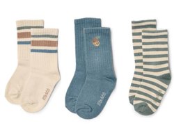 Little Dutch – 3-pack sokken biologisch katoen – Forest Friends – maat 17/19