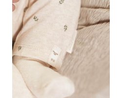 Little Dutch Legging - Maat 62 - Broek Jongens & Meisjes - Green Leaves, Beige - Little Farm