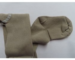 Maillot - Collant - Kousenbroek - Licht beige - Effen - 86/92