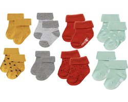 Noppies - 8 paar sokjes - In Cadeaudoosje - 6-12 Maanden - Geschenkverpakking - Cadeauverpakking - Babysokjes - Maat 68-80