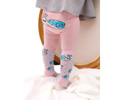 RobyKris Baby Trendy Maillot met slakken - Katoen - Roze - Maat 74-80