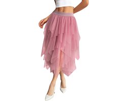 Rok voor dames, onregelmatig, 3 lagen, onderrok van tule, voor carnaval, Halloween, fancy dress, Kerstmis, cosplay, galakostuum