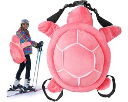 Schattige schildpadvormige billenbeschermer, geschikt voor skaten, skiën en rolschaatsen. Gevoerde schildpadvormige billenbeschermer, perfect voor skiën en rolschaatsen - roze.