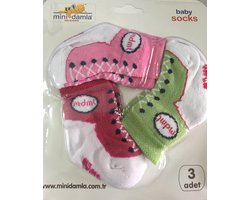 Set van 3 paar babysokken meisjes - Baby sokjes