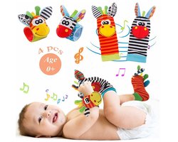Speelgoed voor baby's van 0 tot 6 maanden, babyvuurwerk en polsrammelaars, speelgoed voor pasgeborenen, sensorisch speelgoed, babybenodigdheden voor jongens en meisjes, polsrammelaars, speelgoed voor baby's van 0 tot 9 maanden, kleurrijk speelgoed.