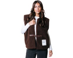 Colourful Rebel Yadi Teddy Gilet - S/M