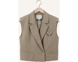 Copenhagen Muse Cmtailor-short-waistcoat Blazers Dames - Taupe - Maat S