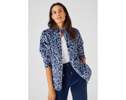 Damart - Fleece jasje met rits - Blauw - L