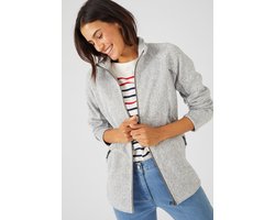 Damart - Jack ritssluiting tricot jersey fleece voering - Grijs - S