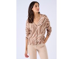 Damart - Tweekleurig Thermolactyl vest - Bruin - XS