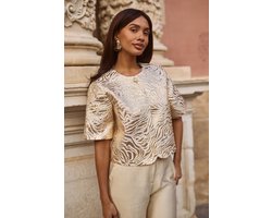 Freebird F-wv-jaquard-fantasy-26-1 Blazers Dames - Goud - Maat S