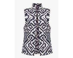 Geisha Gilet Modern Layering Gilet 55875 21 Navy/off White Dames Maat - XXL