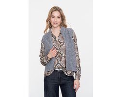 Geisha Gilet Wol Singlet Met Rits 54574 29 000720 Sand Dames Maat - L
