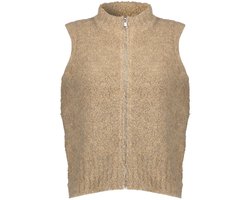 Geisha Gilet Wol Singlet Met Rits 54574 29 000720 Sand Dames Maat - XL