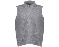 Geisha Gilet Wol Singlet Met Ritssluiting 54574 29 000930 Mid Grey Dames Maat - L