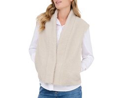 JDY Birdy Life Teddy Open Vest Dames - Maat M/L